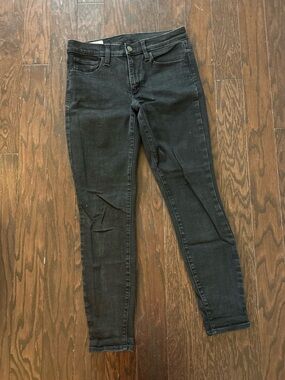 GAP Black Denim Jegging Jeans Women's 28 / 6R Mid Rise Stretch Ankle Length